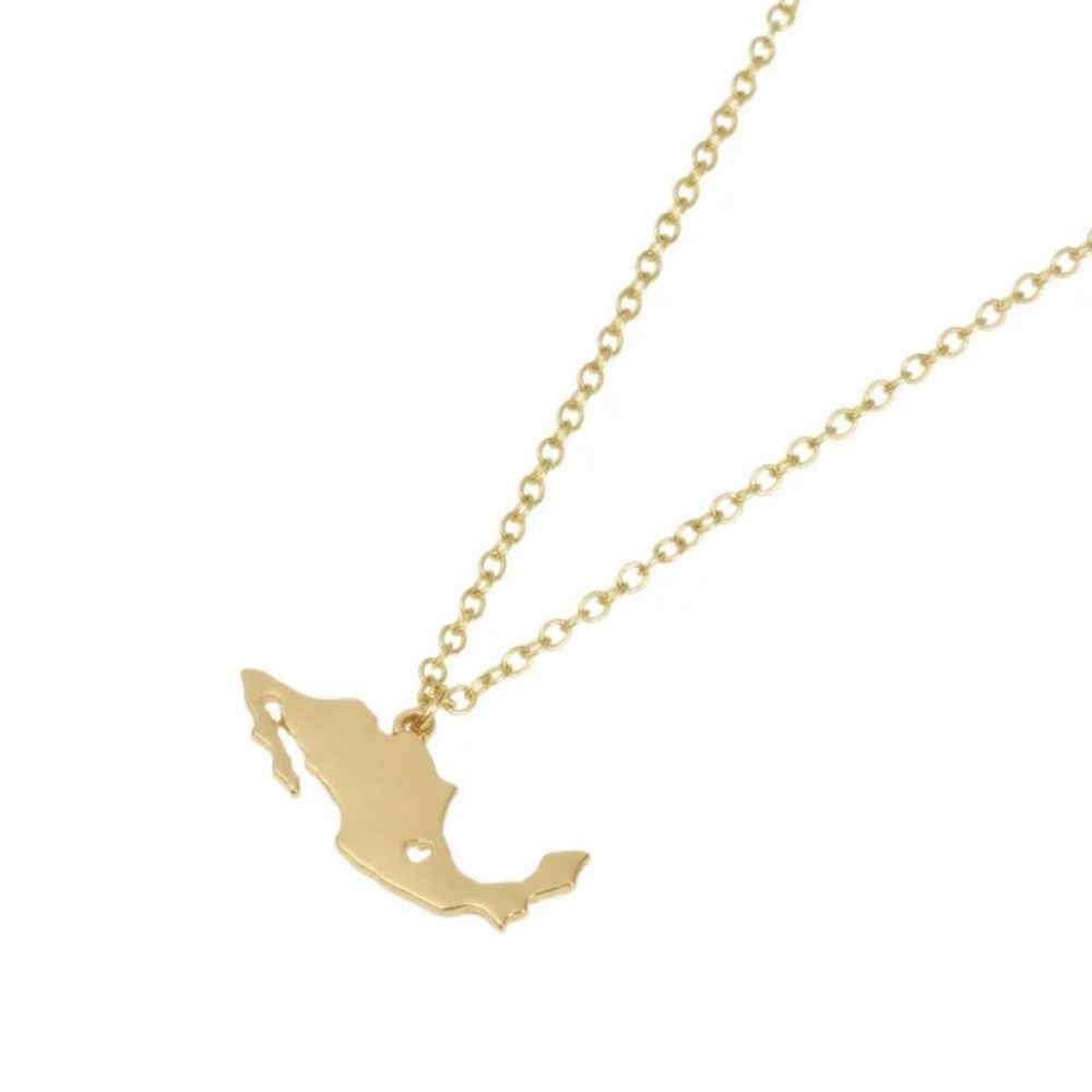 NWOT Mexico Gold Necklace